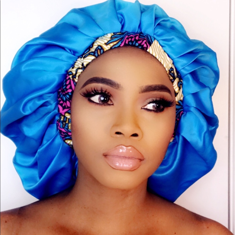 Ankara Large silk bonnet
